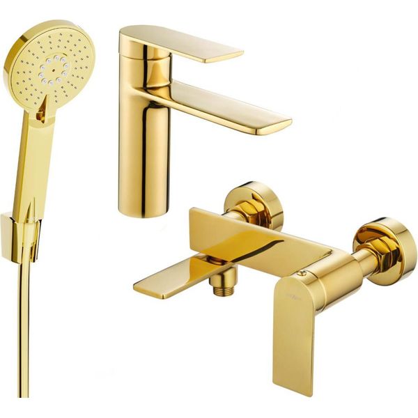 Mexen Zero R40 Set Da Bagno, Dorato - 71103R40-50-image