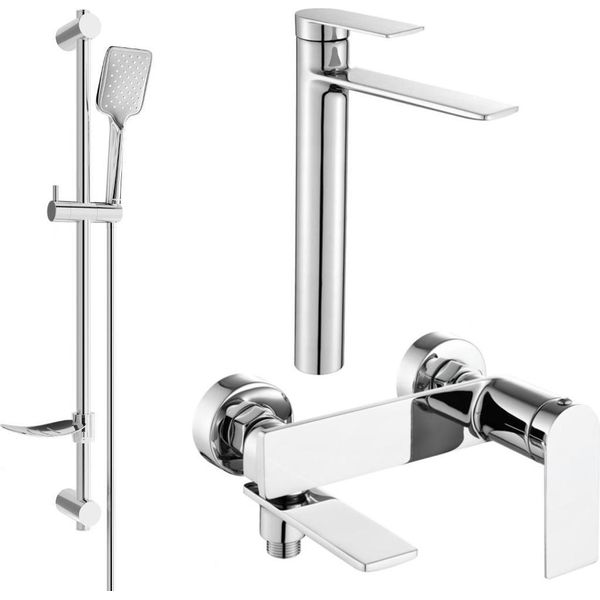 Mexen Zero DF62 Set Da Bagno, Cromo - 7113DF62-00-image