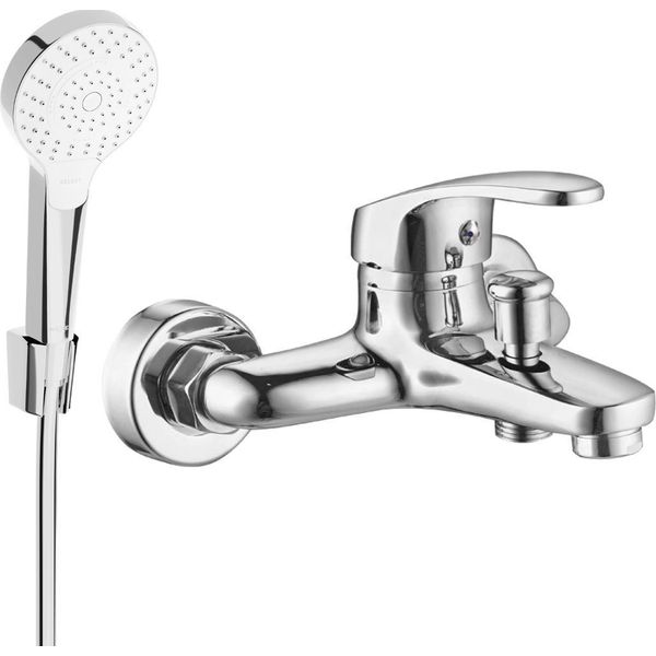 Mexen Erica R72 Rubinetto Da Bagno Con Set Doccia, Cromo - 74643R72-00-image