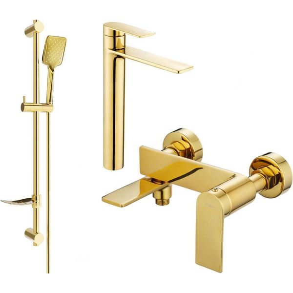 Mexen Zero DF62 Set Da Bagno, Dorato - 7113DF62-50-image