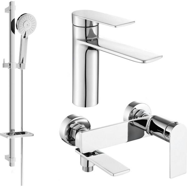 Mexen Zero DQ40 Set Da Bagno, Cromo - 71103DQ40-00-image