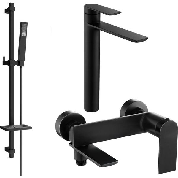 Mexen Zero DQ02 Set Da Bagno, Nero - 7113DQ02-70-image
