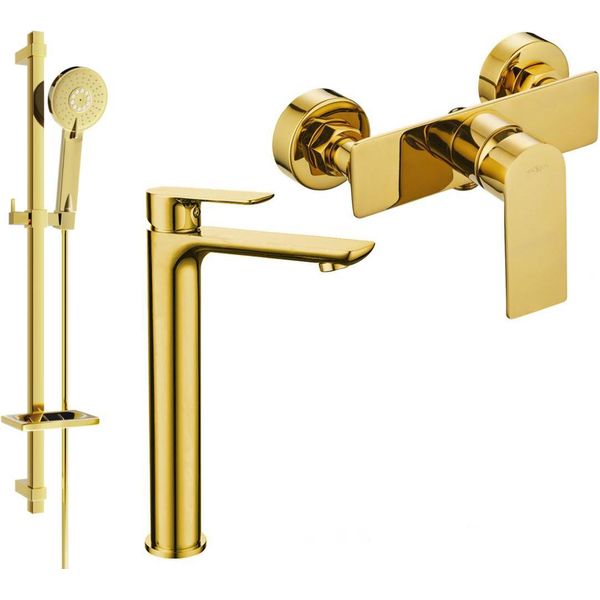 Mexen Alfa DQ40 Set Doccia, Dorato - 745714DQ40-50-image