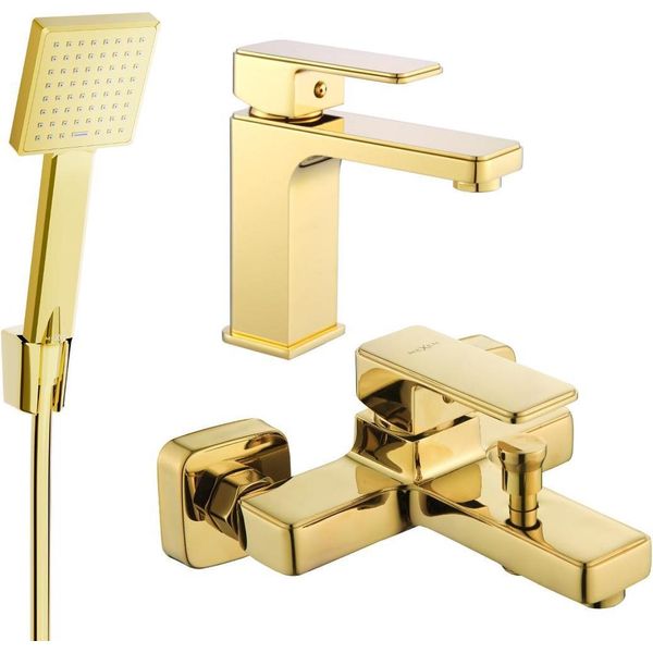 Mexen Cetus R45 Set Da Bagno, Dorato - 744303R45-50-image