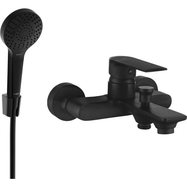 Mexen Royo R05 Rubinetto Da Vasca Con Set Doccia, Nero - 7223R05-70-image