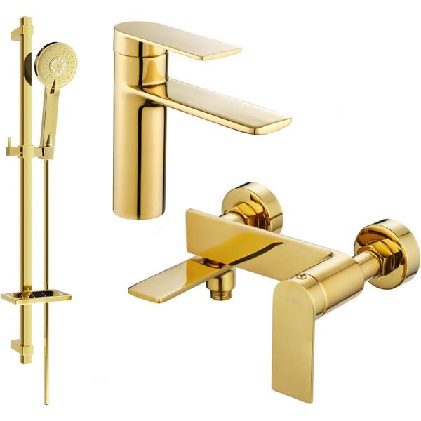 Mexen Zero DQ40 Set Da Bagno, Dorato - 71103DQ40-50-image