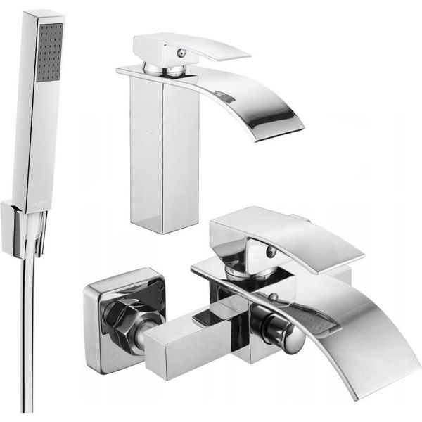 Mexen Aries R77 Set Da Bagno, Cromo - 744803R77-00-image