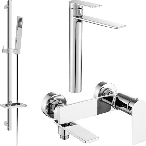 Mexen Zero DQ02 Set Da Bagno, Cromo - 7113DQ02-00-image