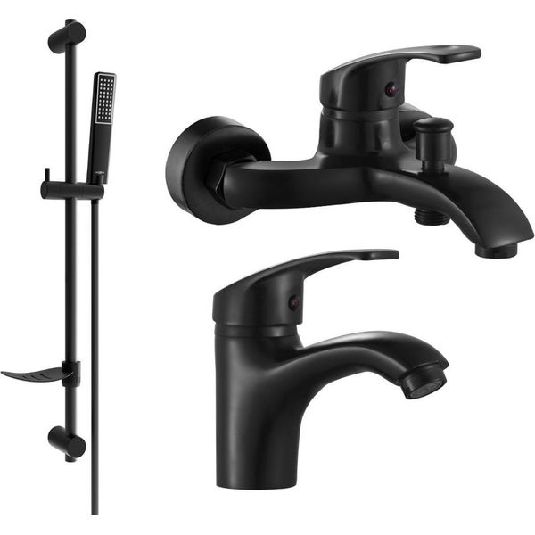 Mexen Fabia DF72 Set Da Bagno, Nero - 746503DF72-70-image