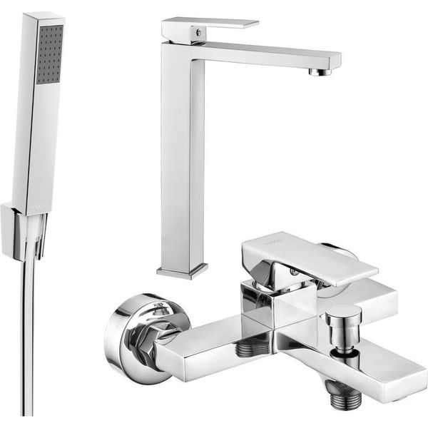 Mexen Uno R77 Set Da Bagno, Cromo - 71413R77-00-image