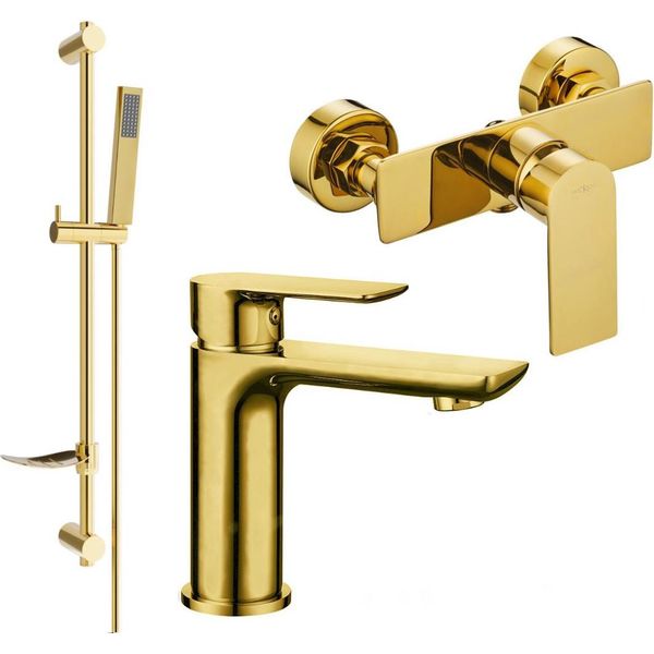 Mexen Alfa DF02 Set Doccia, Dorato - 745704DF02-50-image