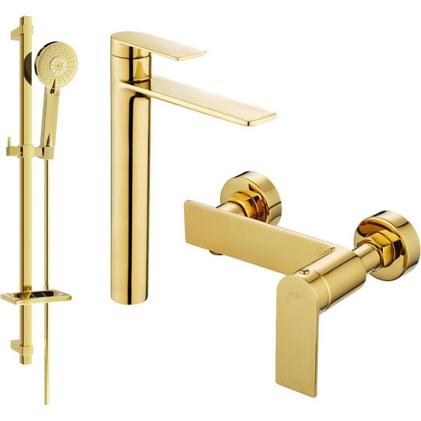 Mexen Zero DQ40 Set Doccia, Dorato - 71114DQ40-50-image