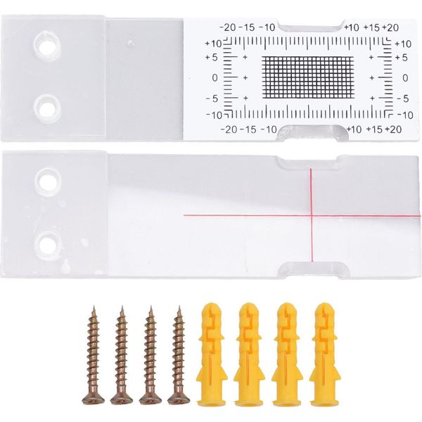 Misuratore Di Fessure In Acrilico Per Pareti Di Edifici, Monitor Di Fessure Standard, Calibro Comparatore Per Fessure Angolari-image