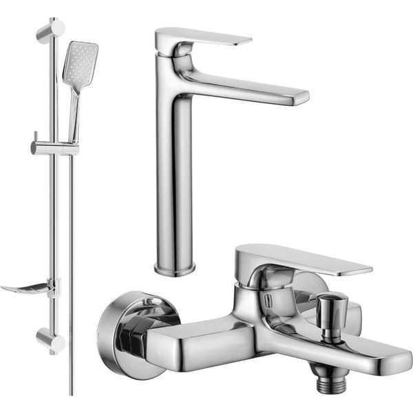 Mexen Lynx DF62 Set Da Bagno, Cromo - 745913DF62-00-image