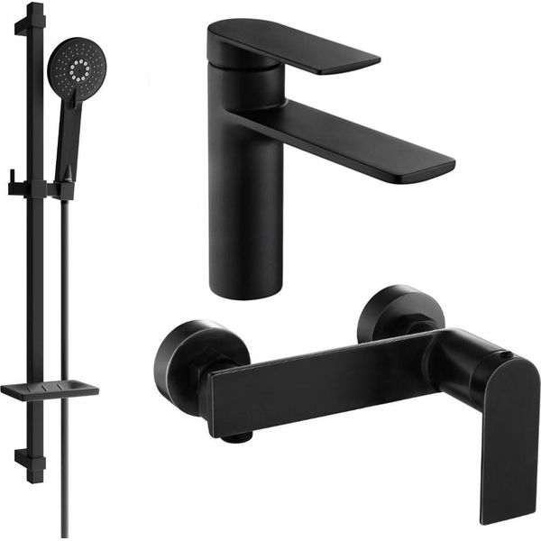 Mexen Zero DQ40 Set Doccia, Nero - 71104DQ40-70-image