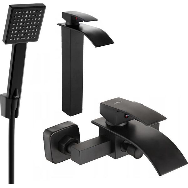 Mexen Aries R45 Set Da Bagno, Nero - 744813R45-70-image