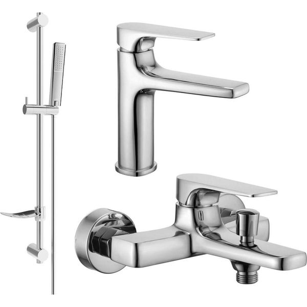 Mexen Lynx DF72 Set Da Bagno, Cromo - 745903DF72-00-image