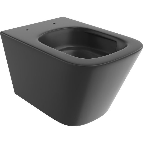 Mexen Teo Wc Rimless Tornado, Nero Opaco - 3385XX85T-image