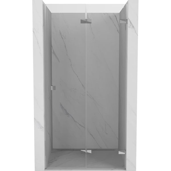 Mexen Lunar-F Porta Doccia Pieghevole Destra 55 Cm, Trasparente, Cromo - 836-055-000-01-00-P-image