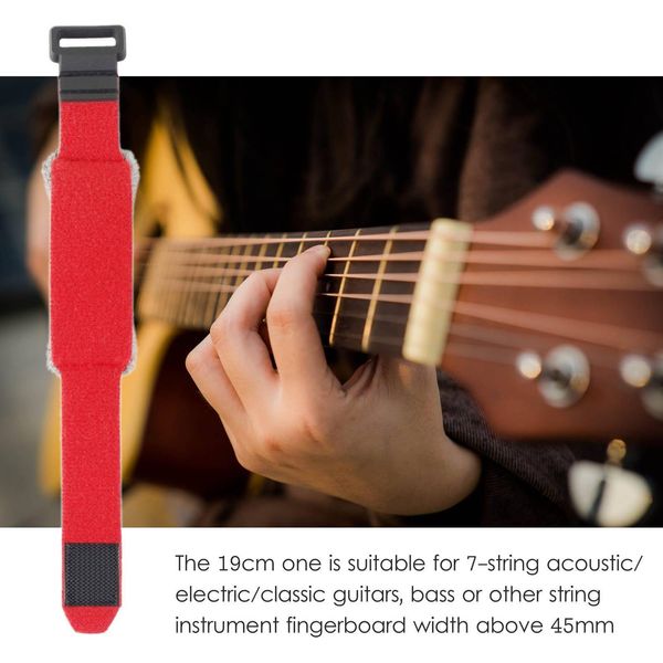 Muting Strap Guitar Bass Muter Fingerboard Wraps String Mute Noise Reducer Guitar/Bass Mute Universal Per Strumenti Acustici Elettrici Classici-image