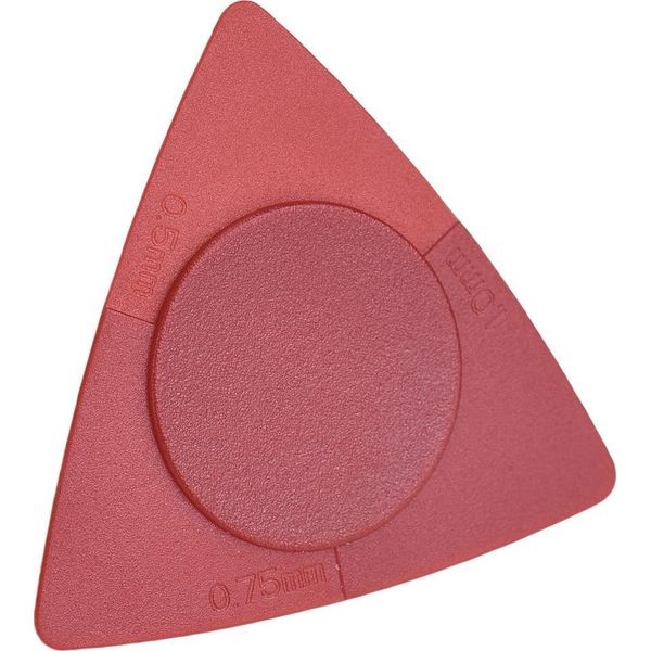 Plettri Per Chitarra Con Diversi Spessori, Accessori Per Strumenti Musicali, 0,5/0,75/1,0 Mm, Rosso-image