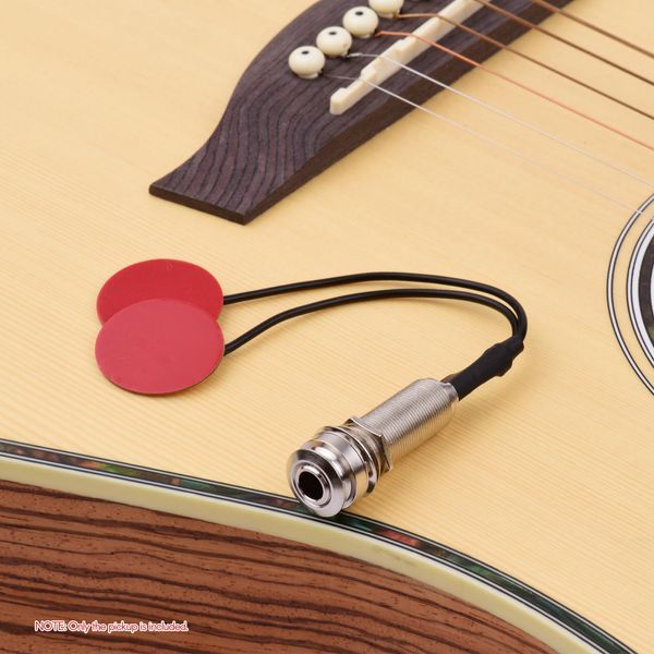 Pickup Per Chitarra Acustica, Strumento Adesivo, Mini Trasduttore Con Jack Da 1/4 Di Pollice Per Violino, Mandolino, Ukulele-image
