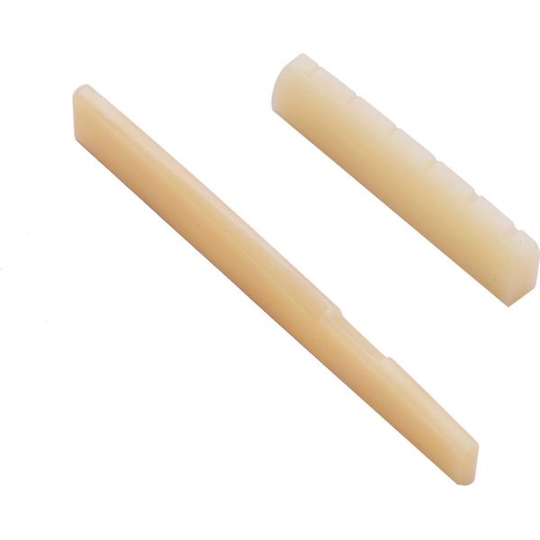Sella E Dado Per Chitarra In Vero Osso, 2 Pezzi, Per Chitarra Acustica A 6 Corde-image