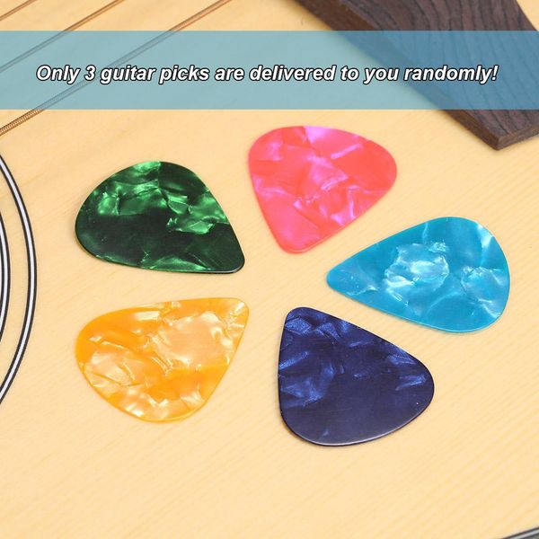 4 Pezzi Guide Per Chitarra Alte 60 Mm In Acciaio Inox/Vetro + 3 Plettri (Colore Casuale) Dita Per Basso-Banjo Ukulele Strumenti A Corda Accessori-image