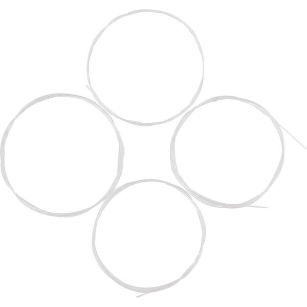 4 Parti/Set Ukulele Ukelele Uke Corde Nylon Materiale Bianco-image