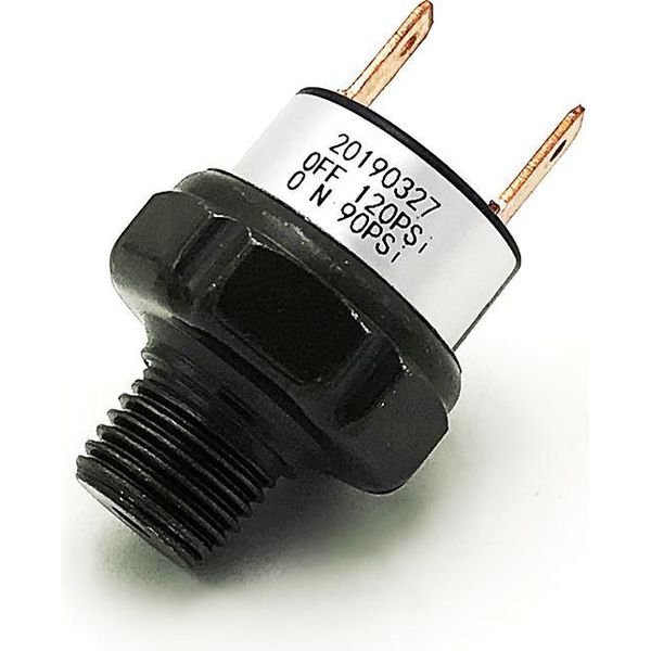 90-120 Psi Npt 1/4 Pressostato Aria, Valvola, Avvisatore Acustico, Serbatoio Compressore, 12 V-image