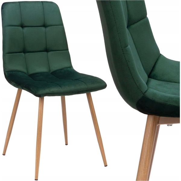 Poltrona Imbottita Verde "Velvet 2"", Poltrona Da Salotto In Stile Scandinavo"-image
