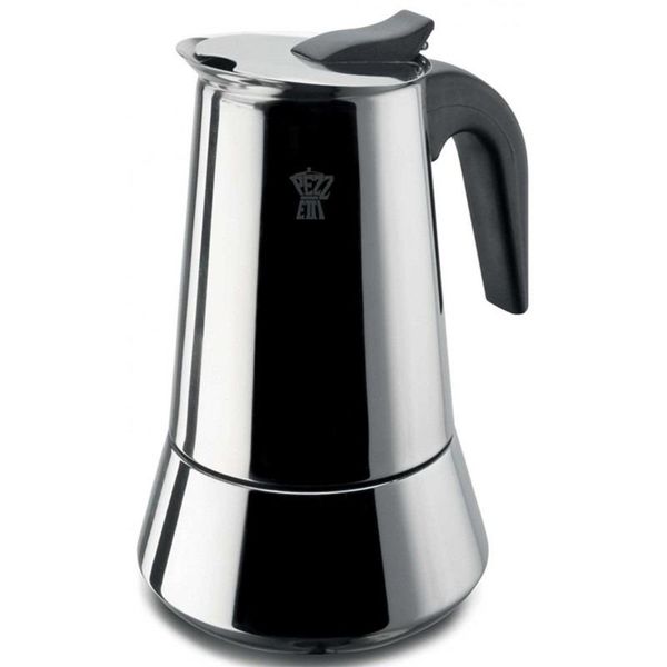 Caffettiera Espresso Pezzetti Steelexpress 4 Tazze Induzione Acciaio Inox-image