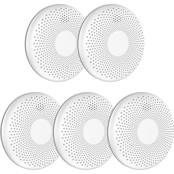 Aroha Safety Pro Rilevatore Di Fumo E Monossido Di Carbonio - Batteria Da 10 Anni - Allarme Antincendio & Rilevatore Monossido Di Carbonio - 5 Pezzi-image