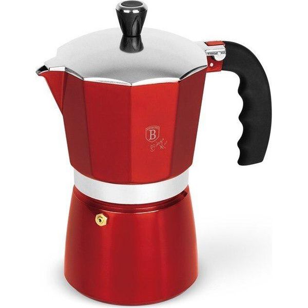 Berlingerhaus Caffettiera 9 Tazze Borgogna Linea Metallica BH-8583-image
