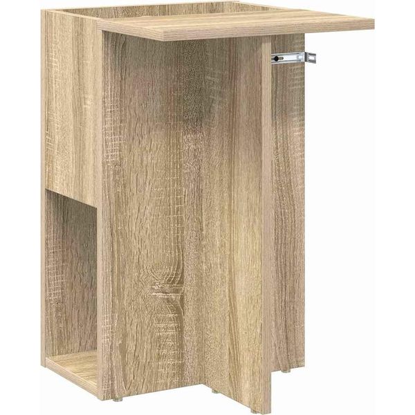 Vidaxl Tavolino In Rovere Sonoma 35 X 40 X 55 Cm Materiale A Base Di Legno-image