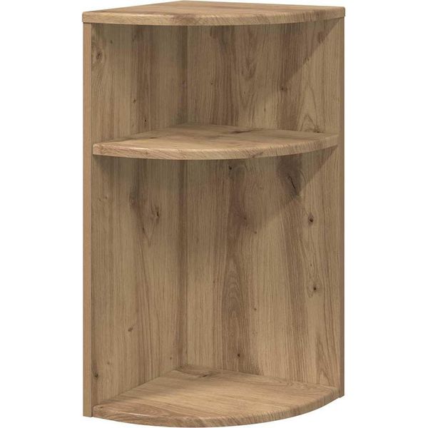 Vidaxl Tavolino Artisan In Rovere 29,6 X 29,6 X 60 Cm Materiale A Base Di Legno-image