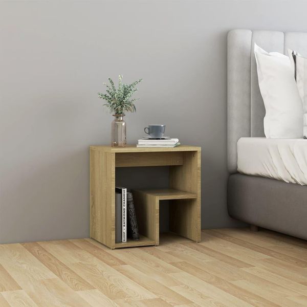 Vidaxl Comodino Rovere Sonoma 40X30X40 Cm Materiale A Base Di Legno-image