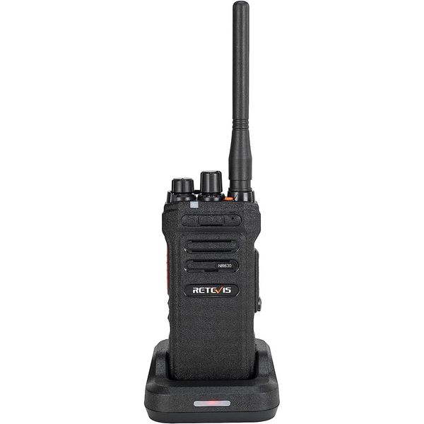 Retevis NR630 Walkie Talkie Impermeabile, Radio A Lunga Portata, Cancellazione Del Rumore, Radio Portatile Da 2800 Mah, Radio Professionale A 2 Vie Per Il Trasporto (Nero, 1 Pezzo)-image