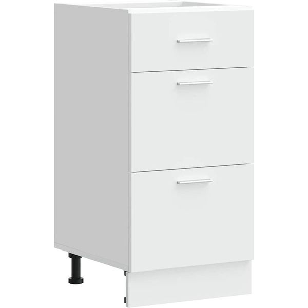 Vidaxl Armadio Base Lyon Bianco 40X46X81,5 Cm Materiale A Base Di Legno-image