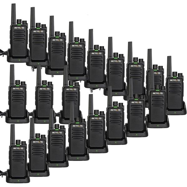 Retevis RT668 Walkie Talkie, Radio Ricaricabile PMR446 Per Adulti, Squelch Vox, Set Radio Professionale Di Emergenza Per Hotel 20X-image