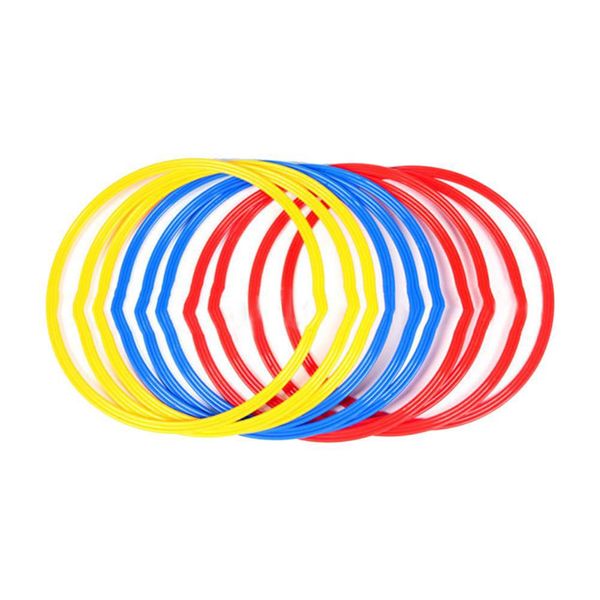 6PCS Multicolore Calcio Sport Formazione Velocità Anelli Calcio Controllo Abilità Agilità Loop-image