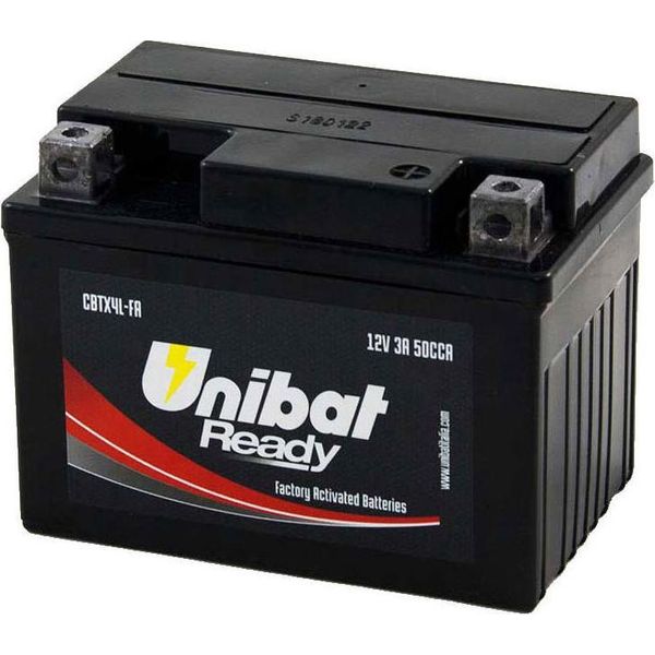 Unibat Cbtx4L-Fa Agm-Batteria Argento Argento Taglia Unica-image