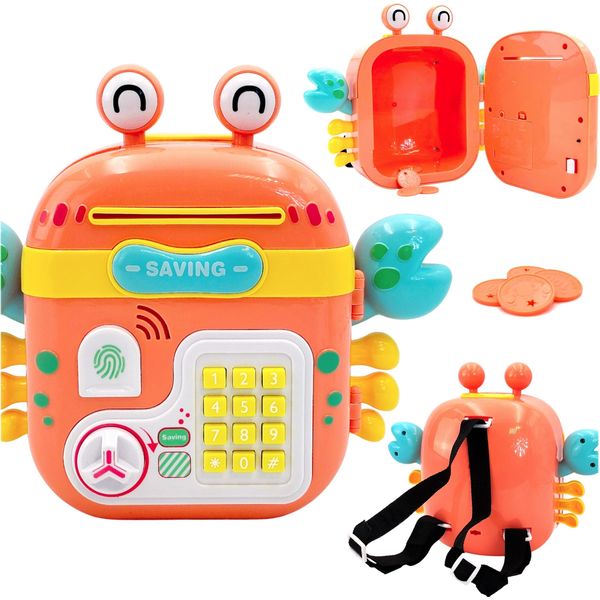 Zaino Woopie - Registratore Di Cassa Elettronico Con Slogan A Forma Di Granchio - Arancione-image