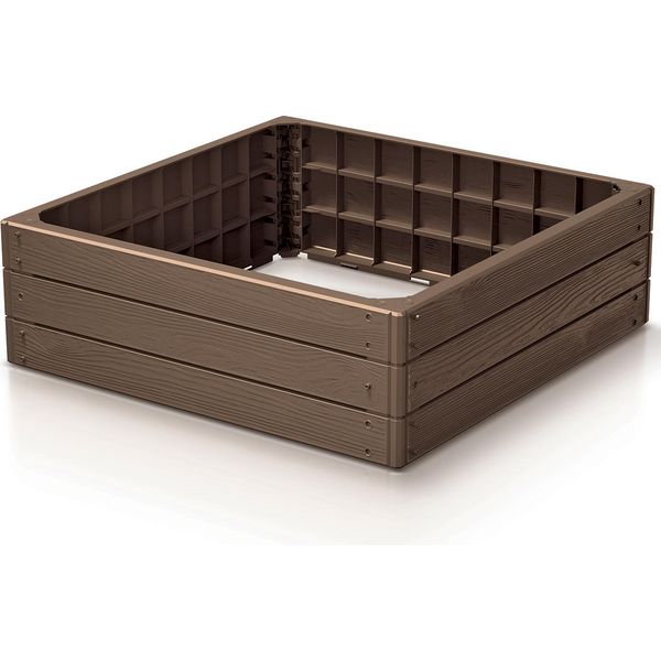 Letto Rialzato 75,6Cm Base Legno IBWS-7587U Mattone Rustico Plastica-image