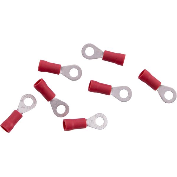 Connettore Ad Anello Connettore A Crimpare Isolato Sezione: 0,25 - 1,0 Mm², Foro Per Occhiello: 4,3 Mm / M4, Rosso (Dresselhaus) Venduto Solo In Confezioni Da 7, Prezzo Per Confezione-image