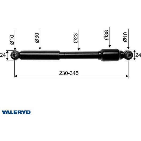 Ammortizzatore Per Gancio Di Traino AL-KO Valeryd, Adatto Per 120SR / SR1 / Sv Versione B, Cc=230/345-image