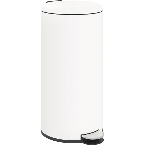 Homcom Cestino Per Rifiuti 30L A Pedale Cestino Per Cosmetici Cestino Per Rifiuti Con Coperchio E Pedale, Cestino Per Rifiuti Con Contenitore Interno, Per Soggiorno, Ufficio, Metallo, 36 X 30 X 63,5 Cm-image