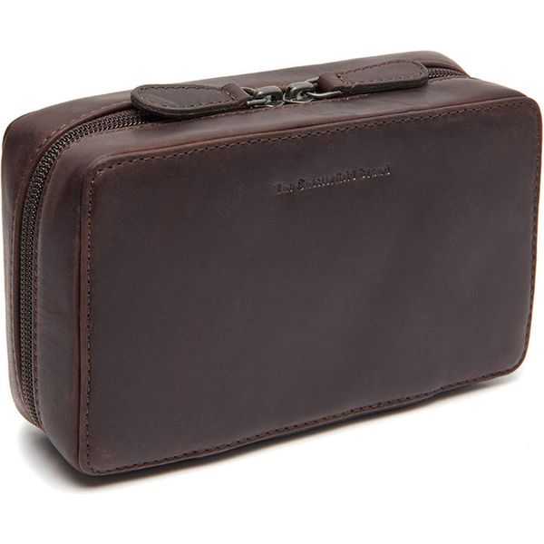 The Chesterfield Brand Pelle Borsa Da Toilette Ardan Tech-Organizer Brown Marrone Scuro-image
