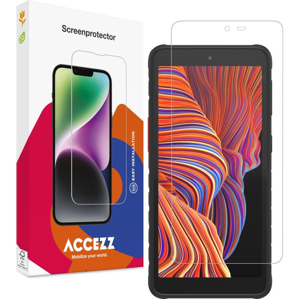 Samsung Galaxy Xcover 5 Screenprotector: Accezz Gehard Glas Screenprotector - Trasparente-image