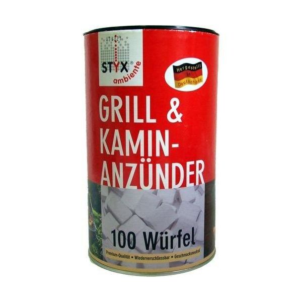 Schmalfuss Styx Accendino Per Barbecue Cubetti Di Paraffina Contenuto 100 Pezzi-image